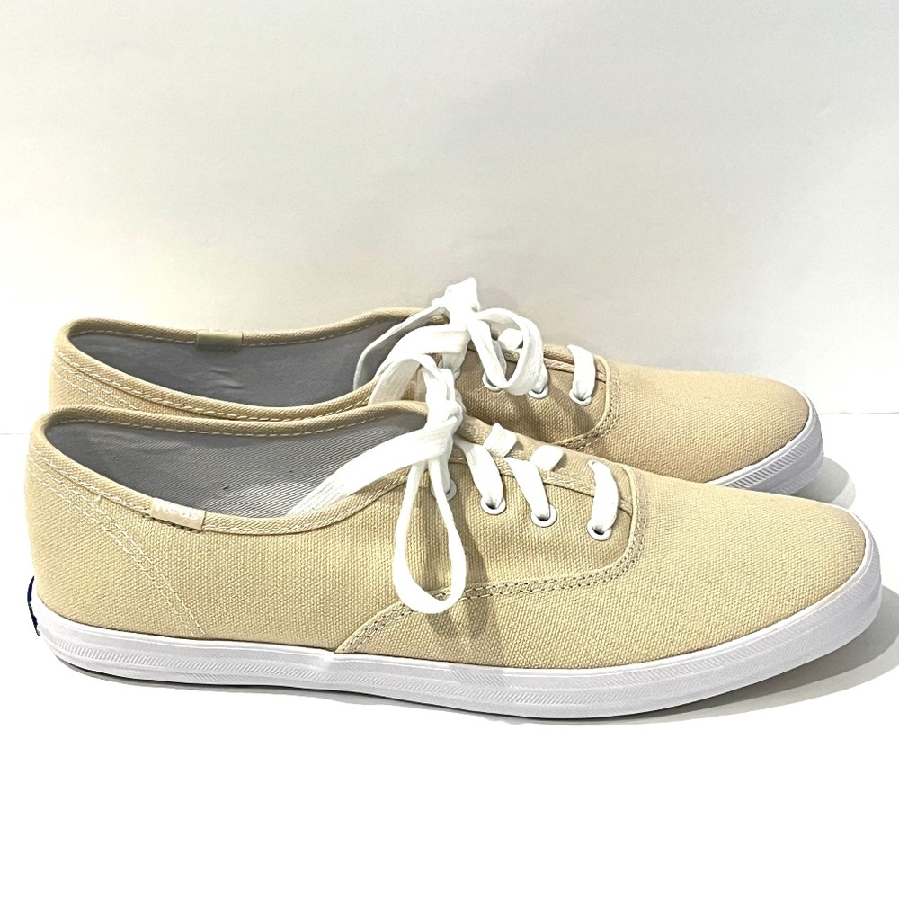 KEDS Champion Canvas Lace Up - Oatmeal - Size 8.5